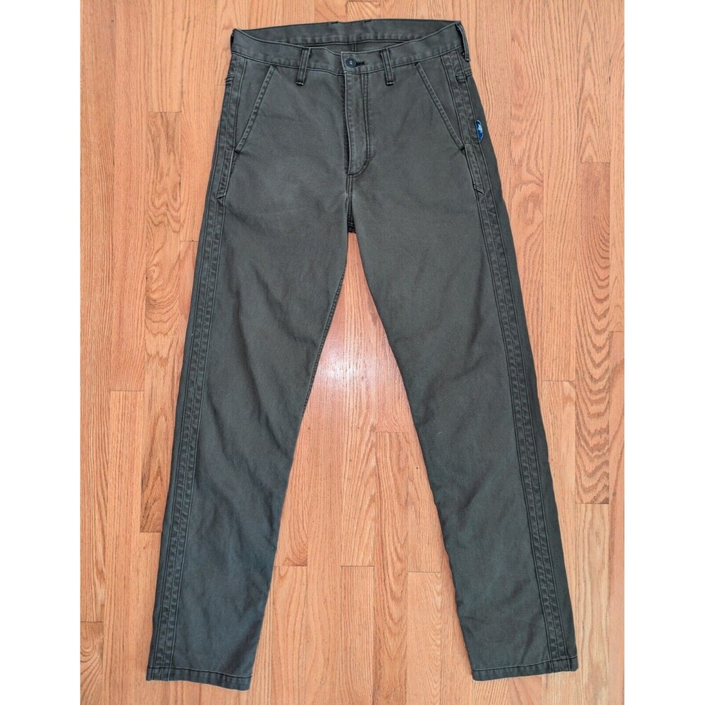 Doarat Denim Canvas Pants Jeans Green Japan Streetwear 31x32 Zipper Pocket Art